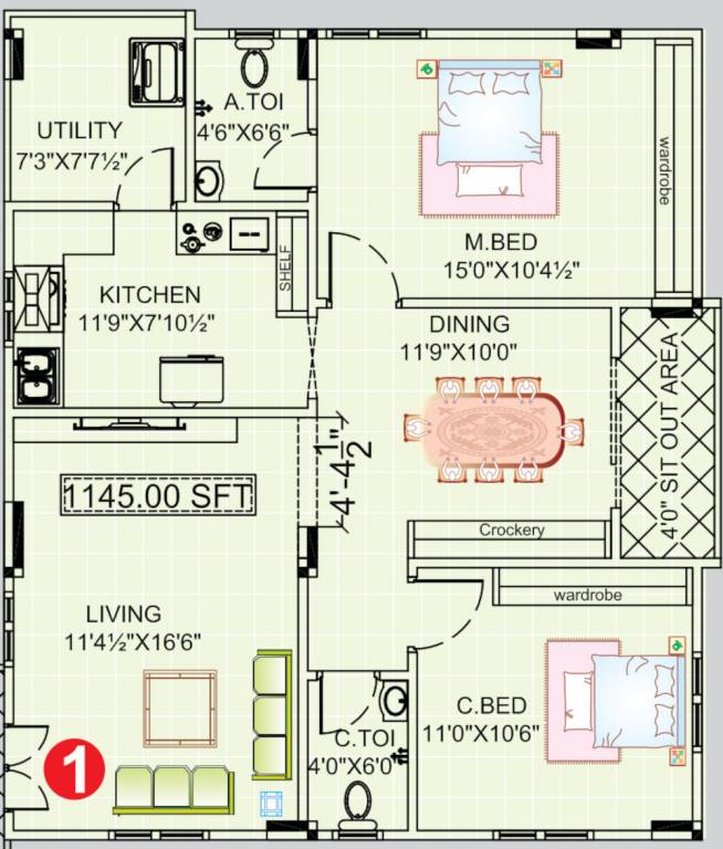  balaji homes Floor Plan Floor Plan