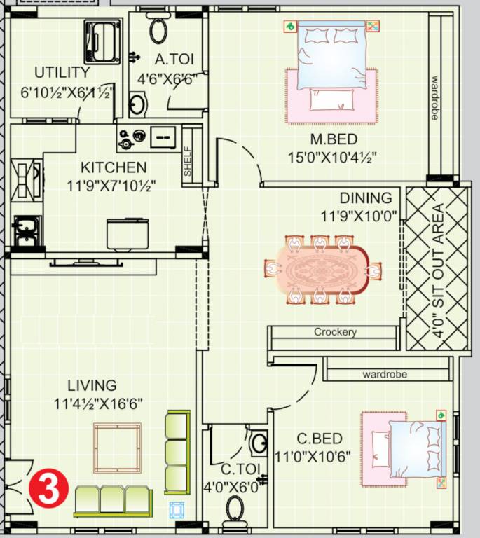  balaji homes Floor Plan Floor Plan