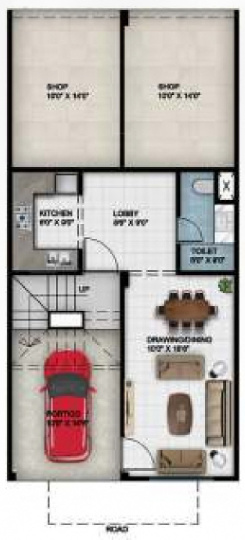 pride villas Floor Plan Ground Floor Plan