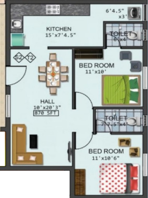  anugraha apartment Floor Plan Floor Plan