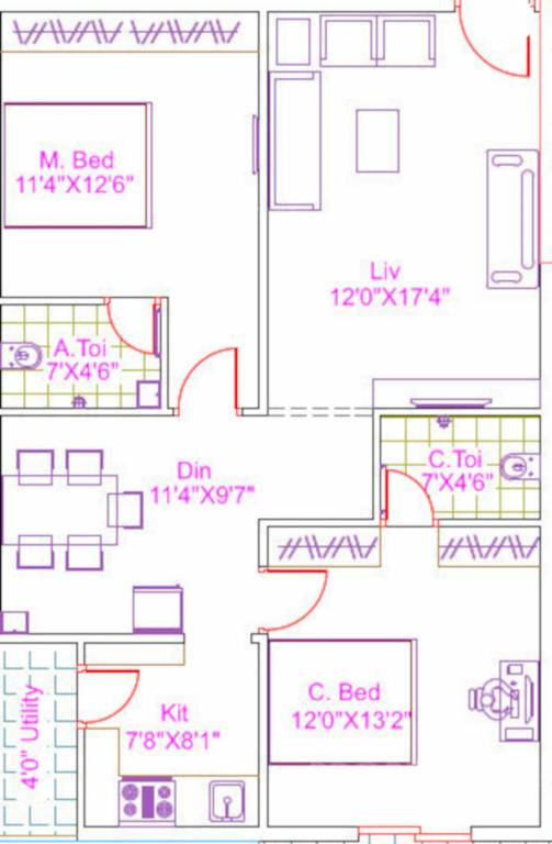 hitech garden 1 Floor Plan Floor Plan