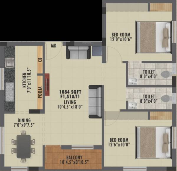  brundhavanam Floor Plan Floor Plan