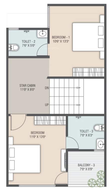  anusthan bungalows Floor Plan First Floor Plan