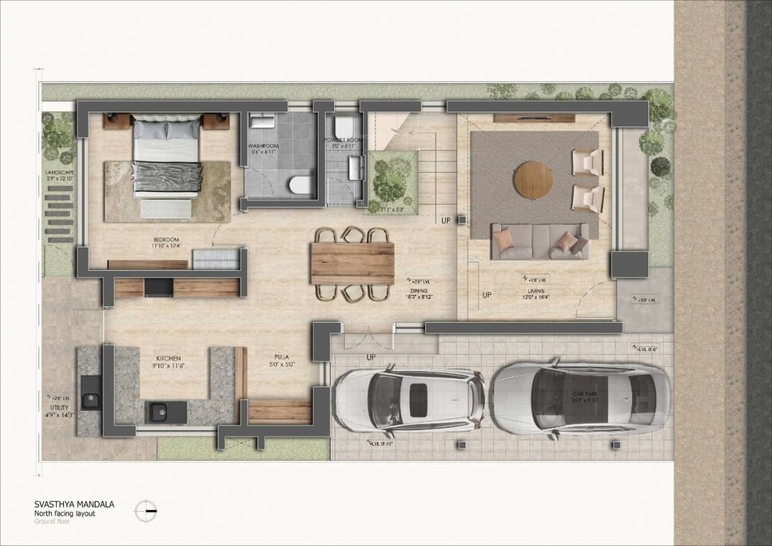  svasthya mandala Floor Plan Ground Floor Plan