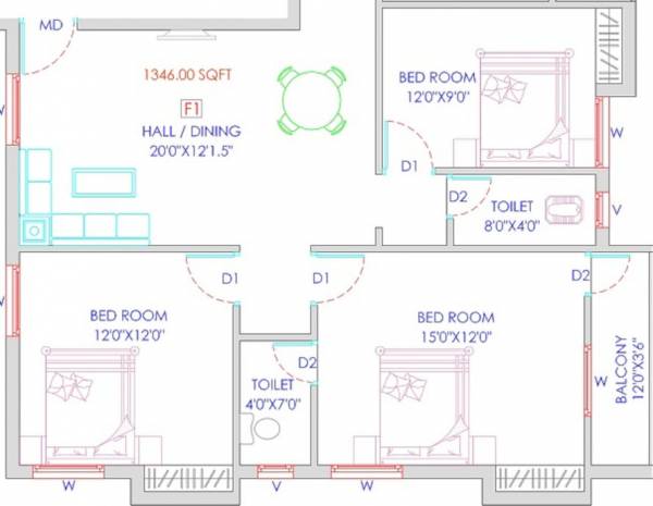  guru-krupa-flats Floor Plan Floor Plan