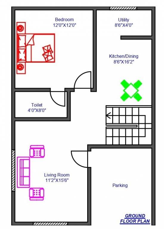  samskruti enclave Floor Plan Ground Floor Plan