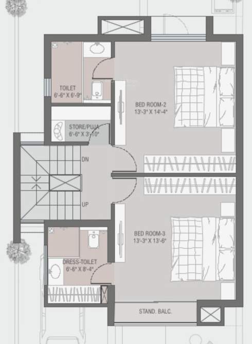 bluebell tower a 1 and a 2 Floor Plan First Floor Plan