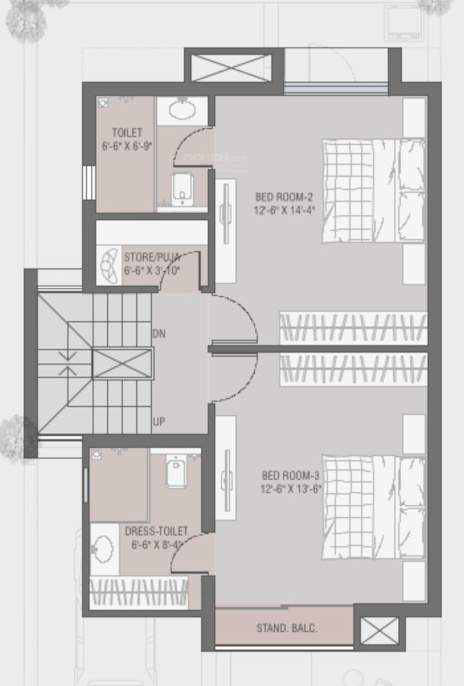  bluebell tower a 1 and a 2 Floor Plan First Floor Plan