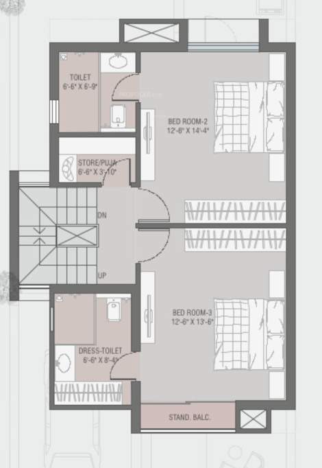  bluebell tower a 1 and a 2 Floor Plan First Floor Plan