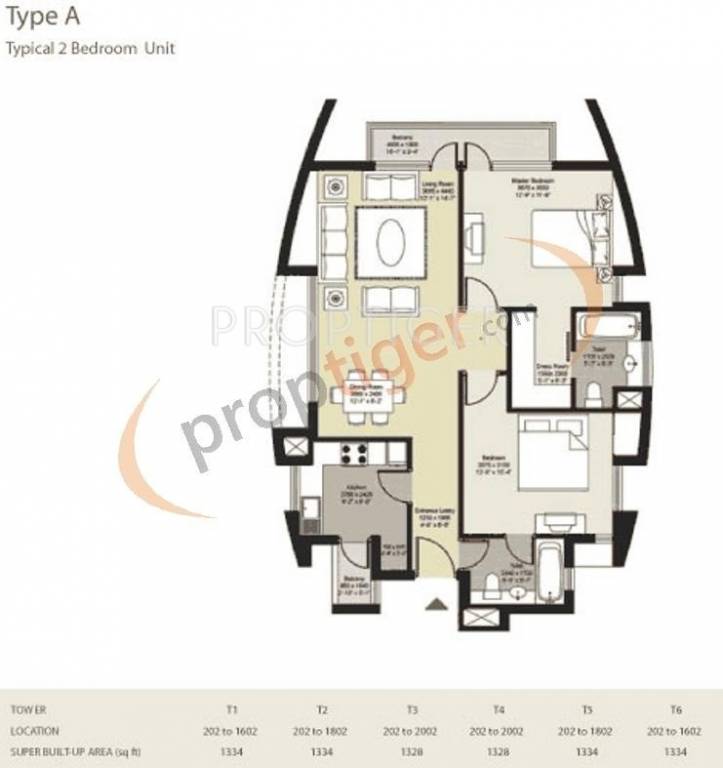 Unitech Horizon (2BHK+2T (1,334 sq ft) 1334 sq ft) Unitech Horizon (2BHK+2T (1,334 sq ft) 1334 sq ft)