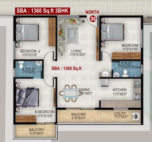  united greencity Floor Plan Floor Plan