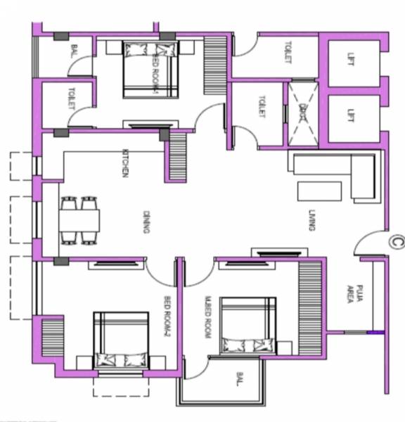  shantiniketan-apartment Floor Plan Floor Plan