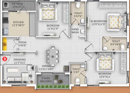  surya-elite Floor Plan Floor Plan