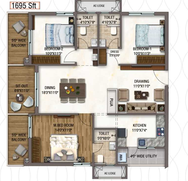 Floor Plan sree sumeru Floor Plan Floor Plan