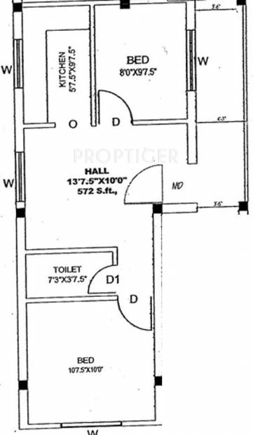 ARRR Maduvinkarai (2BHK+1T (572 sq ft) 572 sq ft)