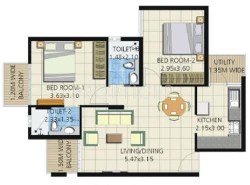 Umiya Quatro (2BHK+2T (912 sq ft) 912 sq ft) Umiya Quatro (2BHK+2T (912 sq ft) 912 sq ft)