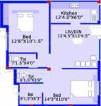 ARRR Thiruvin Nagar (2BHK+2T (773 sq ft) 773 sq ft) ARRR Thiruvin Nagar (2BHK+2T (773 sq ft) 773 sq ft)