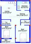 ARRR Thiruvin Nagar (2BHK+2T (855 sq ft) 855 sq ft) ARRR Thiruvin Nagar (2BHK+2T (855 sq ft) 855 sq ft)