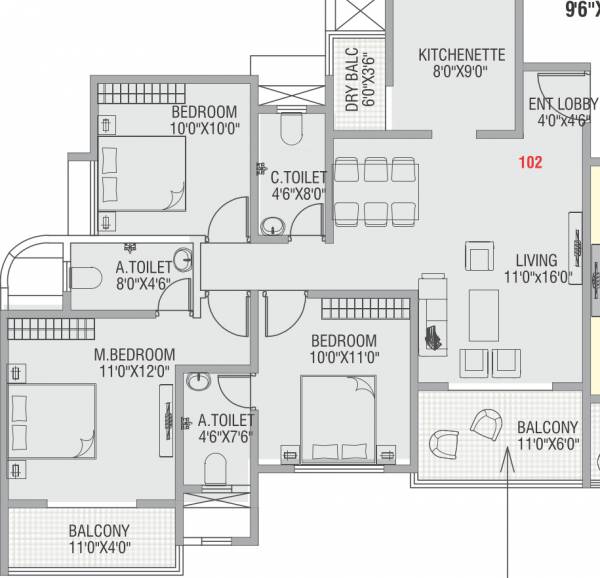  eastern-river-residency-wing-d Floor Plan Floor Plan