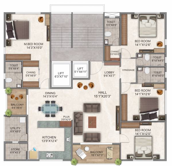  vertex-apartment Floor Plan Floor Plan