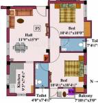 Rajus Lake View (2BHK+2T (792 sq ft) 792 sq ft) Rajus Lake View (2BHK+2T (792 sq ft) 792 sq ft)