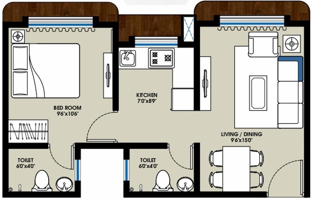  om gautam residency Floor Plan Floor Plan