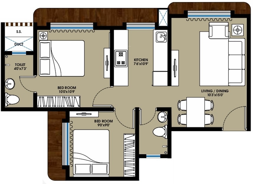  om gautam residency Floor Plan Floor Plan