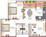 Fortune Signature (2BHK+2T (1,133 sq ft) 1133 sq ft)