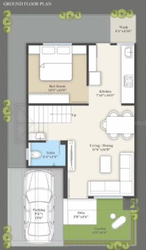 akshar vihar ii Floor Plan Ground Floor Plan