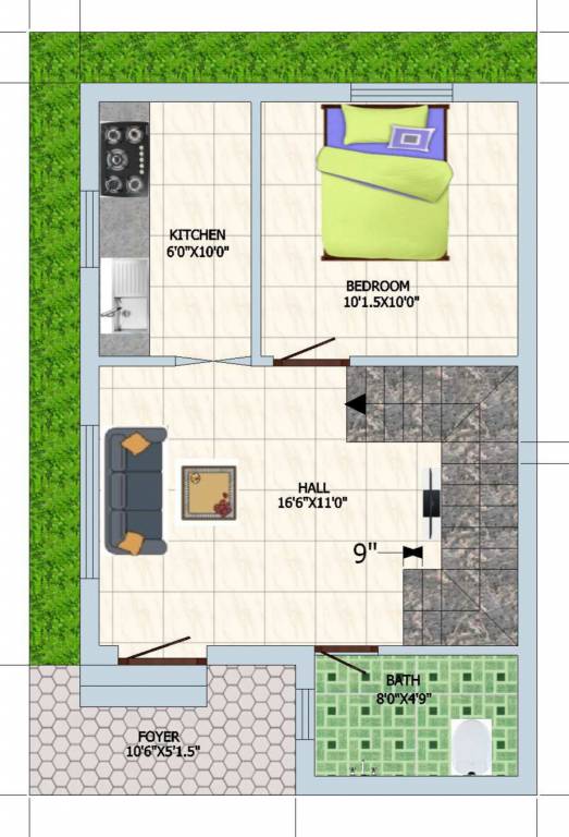  sai jailakshmi garden Floor Plan Ground Floor Plan