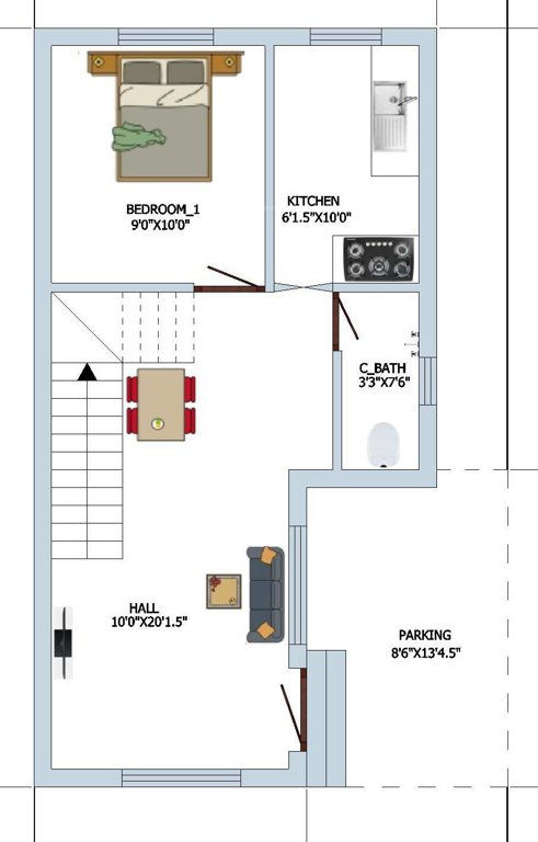  sai jailakshmi garden Floor Plan Ground Floor Plan