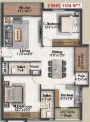 Floor Plan saanvi-aurelia-homes-phase-1 Floor Plan Floor Plan