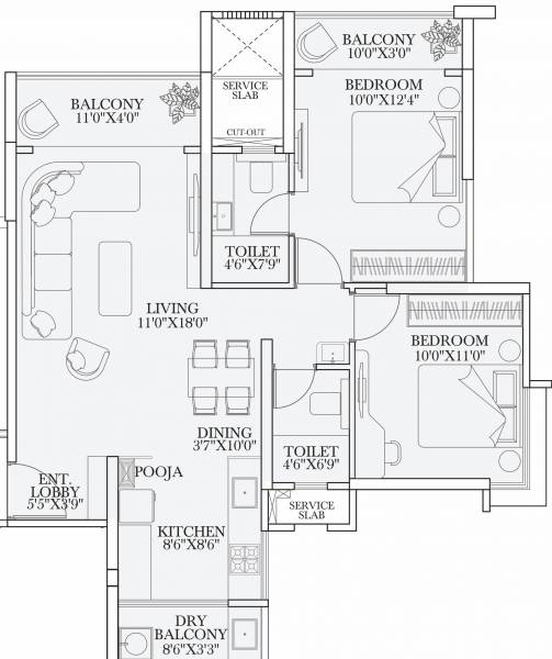  infinity-avana Floor Plan Floor Plan