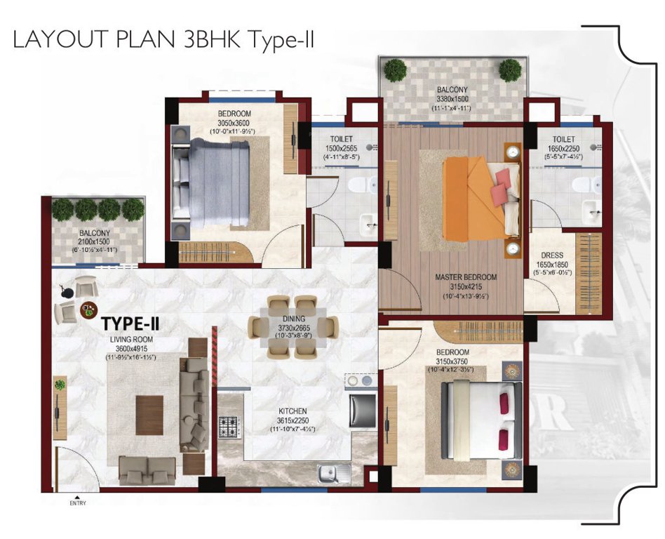  the woods kohinoor Floor Plan Floor Plan