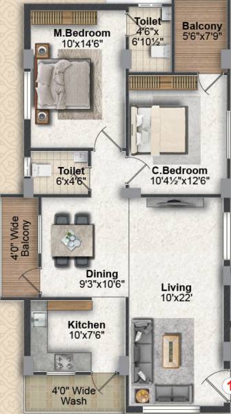  balaji-aura Floor Plan Floor Plan