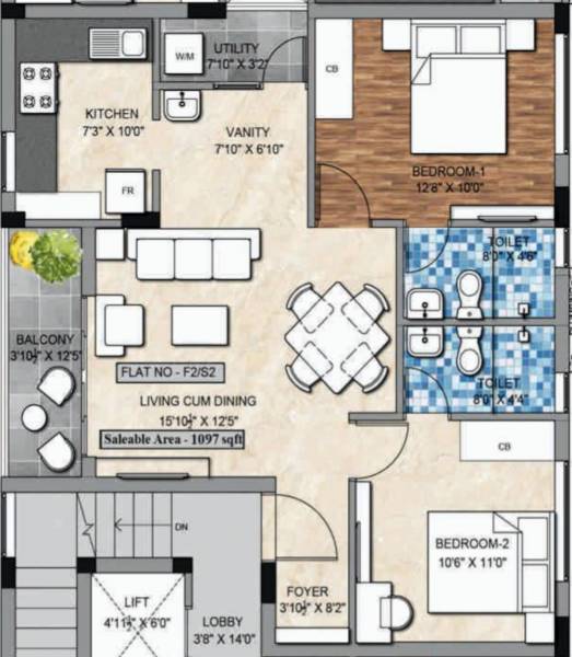  adithya-apartment Floor Plan Floor Plan