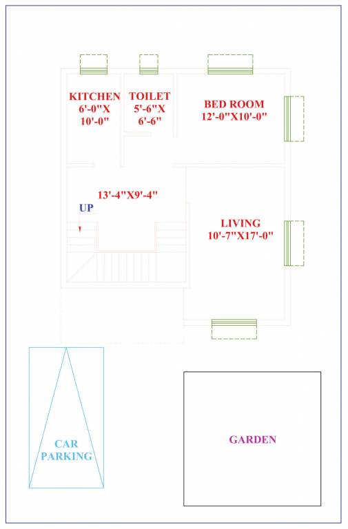  shantineer bungalow Floor Plan Ground Floor Plan