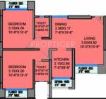 Ahuja Clubbe Life (2BHK+2T (1,135 sq ft) 1135 sq ft)