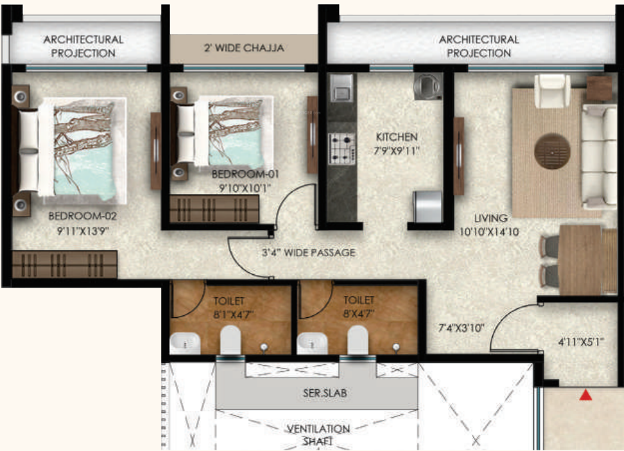 Floor Plan yogakshema residency phase i Floor Plan Floor Plan