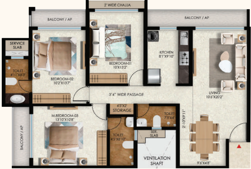 Floor Plan yogakshema residency phase i Floor Plan Floor Plan