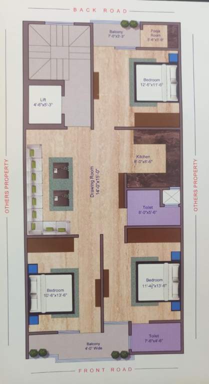  luxurious homes uttam nagar Floor Plan Floor Plan