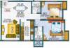 Dosti Sapphire (2BHK+2T (844 sq ft) 844 sq ft)