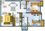 Dosti Sapphire (2BHK+2T (844 sq ft) 844 sq ft) Dosti Sapphire (2BHK+2T (844 sq ft) 844 sq ft)
