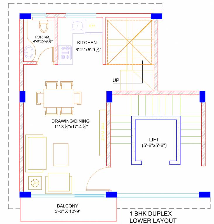  mashobra hills Floor Plan Lower Level Duplex Plan