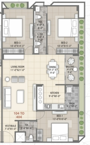 Upper Level Duplex Plan greens Floor Plan Upper Level Duplex Plan