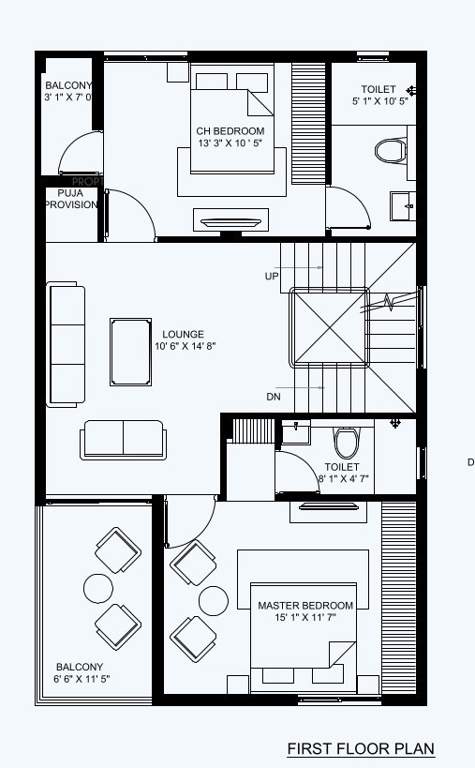  pranav grove park Floor Plan First Floor Plan