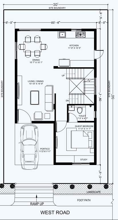  pranav grove park Floor Plan Ground Floor Plan