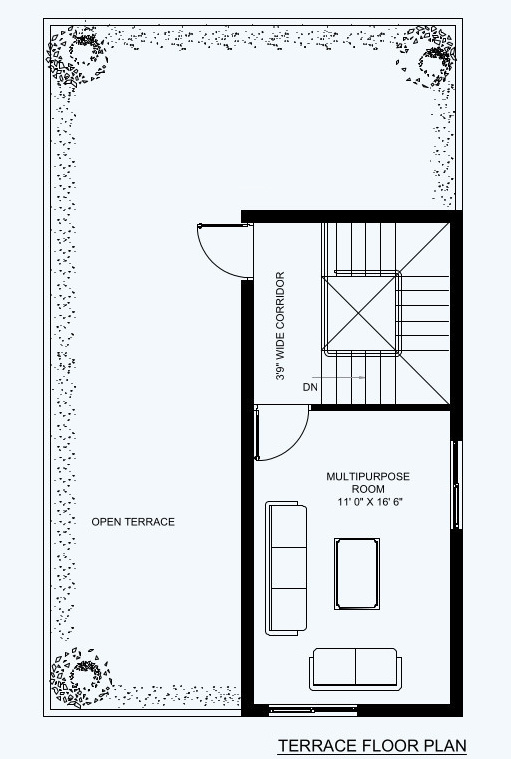Terrace Floor Plan pranav grove park Floor Plan Terrace Floor Plan