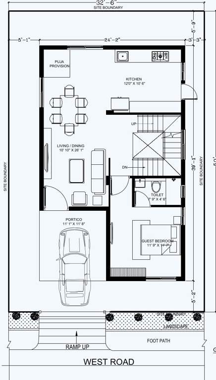  pranav grove park Floor Plan Ground Floor Plan