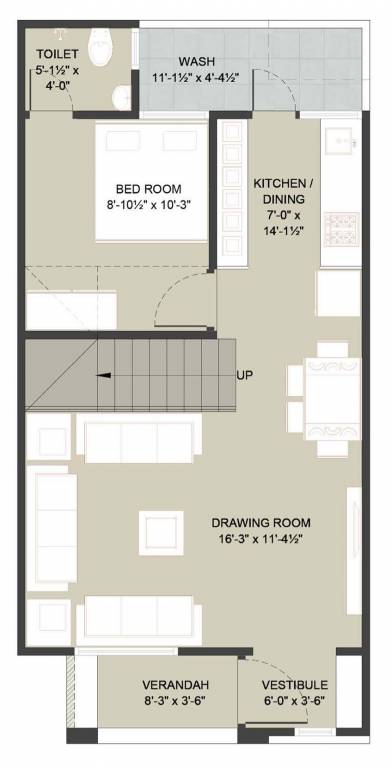  sattva villa Floor Plan Ground Floor Plan